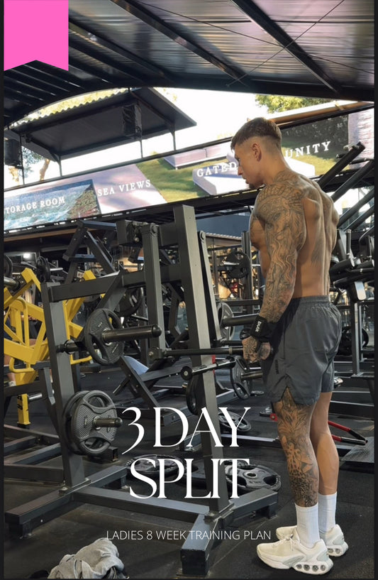 LADIES 8 WEEK TRAINING PLAN 3 DAY SPLIT
