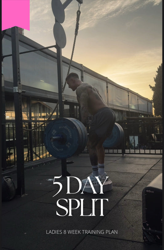 LADIES 8 WEEK TRAINING PLAN 5 DAY SPLIT