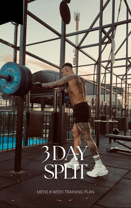 8 WEEK TRAINING PLAN 3 DAY SPLIT MENS
